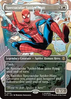 Foil - Spectacular Spider-Man (Borderless) - 14 / NM / English - Image 1