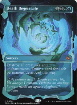Death Begets Life (Showcase) - FOIL - M Tarkir: Dragonstorm 406 - MTG - Image 1