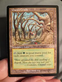 1x Gaea's Cradle NM English - Urza's Saga MTG Magic Reserved List Verified x1 - Image 1
