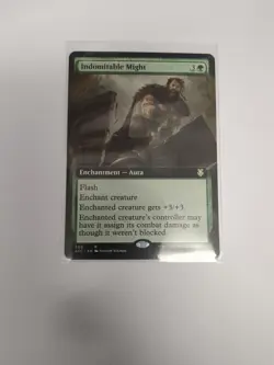 MtG Forgotten Realms AFR Indomitable Might Extended Art R 309 Magic Gathering - Image 1