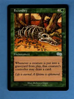 Fecundity - Urza's Saga UNCOMMON - MINT (Never Played) MTG English - Image 1