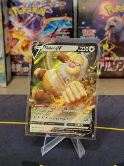 Pokemon TCG Slaking V Pokemon GO 058/078 Full Art Holo Rare - Near Mint - Image 1