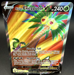 Pokemon TCG Alolan Exeggutor V (Full Art) Pokemon GO 071/078 Holo Ultra Rare - Image 1
