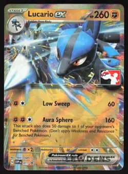 Lucario ex - SVP 017 - Play! Prize Pack Series 3 Stamped Promo - Pokemon - Image 1