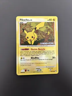 Pokemon TCG Pikachu LV.15 94/123 Diamond & Pearl Stamped Reverse Holo - HP - Image 1