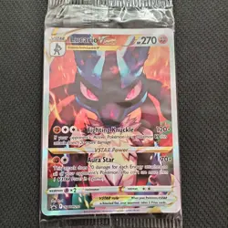 Pokemon 2023 SWSH Crown Zenith ETB Promo SWSH291 Lucario VSTAR Sealed - Image 2