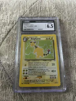 2001 Pokemon Neo Revelation Amoharos Holo 1/64 CGC 6.5 Holo Swirl - Image 2