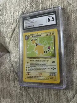 2001 Pokemon Neo Revelation Amoharos Holo 1/64 CGC 6.5 Holo Swirl - Image 3