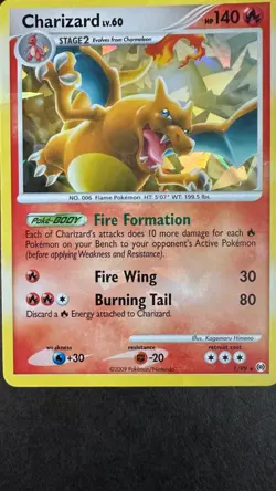 Pokemon TCG - Charizard Holo Rare 1/99-Near Mint-Platinum Arceus - Image 1