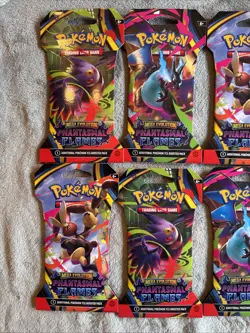 Pokemon Mega Evolution Phantasmal Flames 12x Sleeved Booster Pack - Image 2