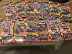 Pokemon TCG Mega Evolution Phantasmal Flames Booster Pack LOT of 13 SEALED - Image 1