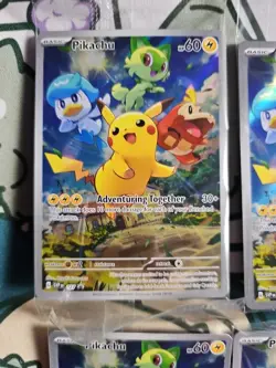 LOT OF 4- Pikachu #27 SEALED Pokemon Black Star Promo - Paldea Evolved - Image 2