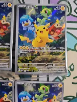 LOT OF 4- Pikachu #27 SEALED Pokemon Black Star Promo - Paldea Evolved - Image 3