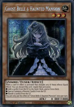 Ghost Belle & And Haunted Mansion EU 1st Ed Secret Rare RA01-EN011 Yu-Gi-Oh! - Image 1