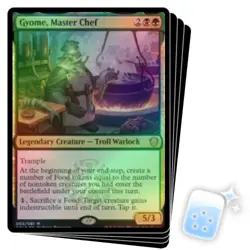 FOIL GYOME, MASTER CHEF X4 Commander 2021 Magic MTG MINT CARD - Image 1
