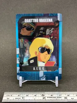 QUATTRO VAGEENA A.E.U.G Gundam Wafer Card MORINAGA Megahouse Japanese anime - Image 2