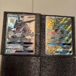 Rayquaza GX 177a Promo And 160/168 Celestial Storm Pokemon Cards NM - Image 1