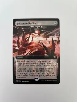 Desecrate Reality (Extended Art) Commander Masters Regular - Image 1