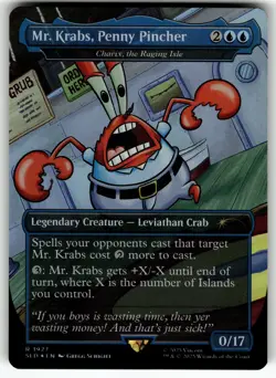 Mr. Krabs, Penny Pincher - Charix, the Raging Isle (Rainbow Foil) R Secret Lair - Image 1