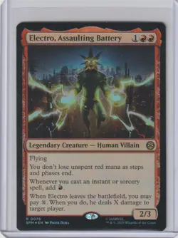 Magic The Gathering Marvel Spider-Man - Electro, Assaulting Battery #0076 Foil - Image 1
