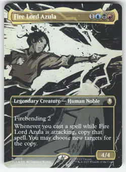 Fire Lord Azula 0313 Borderless 313 R MTG Avatar: The Last Airbender NM - Image 1