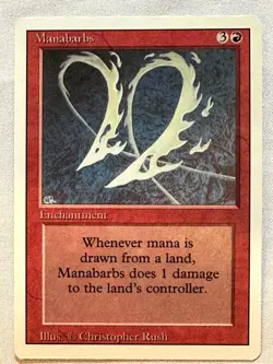 Manabarbs - 1994 Magic the Gathering MTG Revised - Near Mint - Free Shipping! - Image 1