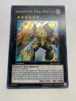 Yugioh Inzektor Exa-Beetle 1st Edition Secret Rare ORCS-EN046 MP - Image 1