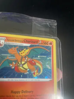Special Delivery Charizard Black Star Promo Card SWSH075 Sealed - Swirl - Image 2