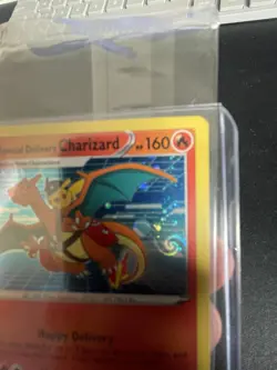 Special Delivery Charizard Black Star Promo Card SWSH075 Sealed - Swirl - Image 5
