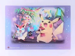 Jirachi Rowlet Victini Pikachu Pokemon Center Tohoku Clear Card From Japan - Image 1