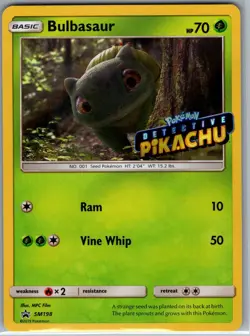 Bulbasaur - (Detective Pikachu Stamped) SM198 Holo Promos - Pokemon Card - NM - Image 1