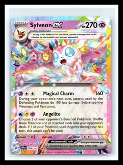 🔥 Pokemon Card Sylveon ex 086/191 Double Rare Surging Sparks Holo 2024 - Image 1