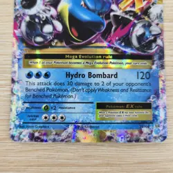 HEAVY MISCUT ERROR OFF CENTER OC M Blastoise EX 22/108 Evolutions Pokemon Card - Image 3
