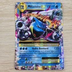 HEAVY MISCUT ERROR OFF CENTER OC M Blastoise EX 22/108 Evolutions Pokemon Card - Image 4