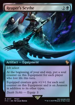 Reaper's Scythe (Extended Art) - Foil - MTG Cards Shop - Image 1