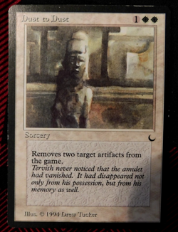 MTG Dust to Dust - The Dark - MP - Very Good Condition - Image 1