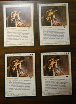 MTG Antiquities Argivian Blacksmith x4 LP - Excellent Condition - Image 1