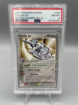 Pokemon 2006 STEELIX EX PSA 8 NM-MINT B-L-S World Championships Deck Promo - Image 1