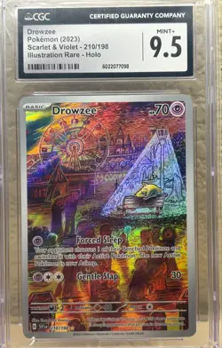 Drowzee Scarlet & Violet 210/198 CGC 9.5 Pokemon TCG Graded - Image 1