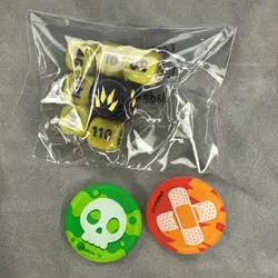Pokemon TCG - Set of Dice, Damage Counters and Condition Markers - Image 1