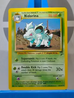 Pokemon TCG Nidorina Base Set 2 53/130 Regular Unlimited Uncommon - Image 3