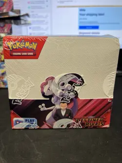 Pokemon TCG Destined Rivals Booster Box Sealed BOX HAS SMALL TEAR SHIPS FAST - Image 1