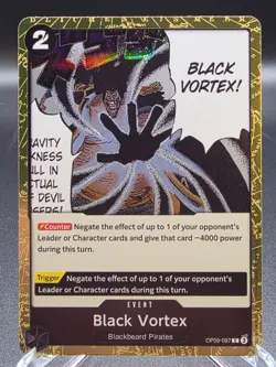 Black Vortex OP09-097 Foil PRB-02 The Best Vol 2 One Piece Near Mint Card - Image 1