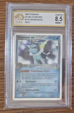 Pokemon Card Vaporeon Ex Delta Species 110/113 Holo Rare Graded - Image 1