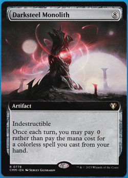 Darksteel Monolith (Extended Art) Commander Masters NM (507565) ABUGames - Image 1