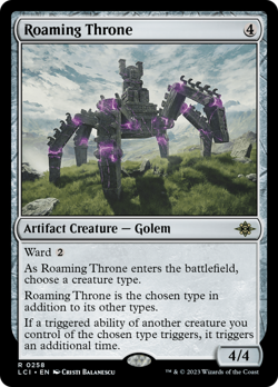 MTG - Roaming Throne [The Lost Caverns of Ixalan] Foil - Image 1