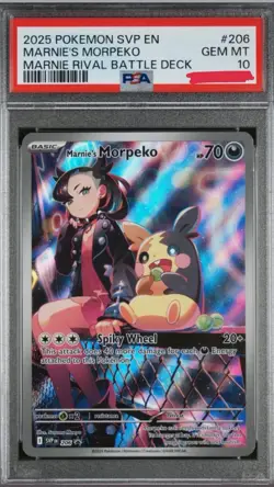 2025 Pokemon Build And Battle Promo Marnie’s Morpeko ENG PSA 10 - Image 1