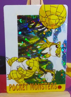 POKEMON POCKET MONSTERS VENDING PRISM STICKER 69 SANDSHREW - Image 2