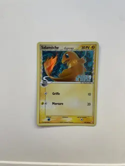 Salameche 49/100 Reverse Stamp EX Gardiens de Cristal Carte Pokemon Francaise LP - Image 1
