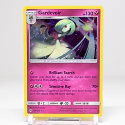 Pokemon Sun and Moon Lost Thunder Gardevoir #141/214 Cosmos Holo LP - Image 1
